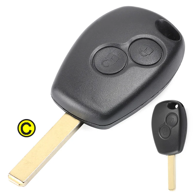 KEYECU для Renault Modus Twingo Duster Logan Sande Fluence Clio Kangoo 2 кнопки пульт дистанционного управления