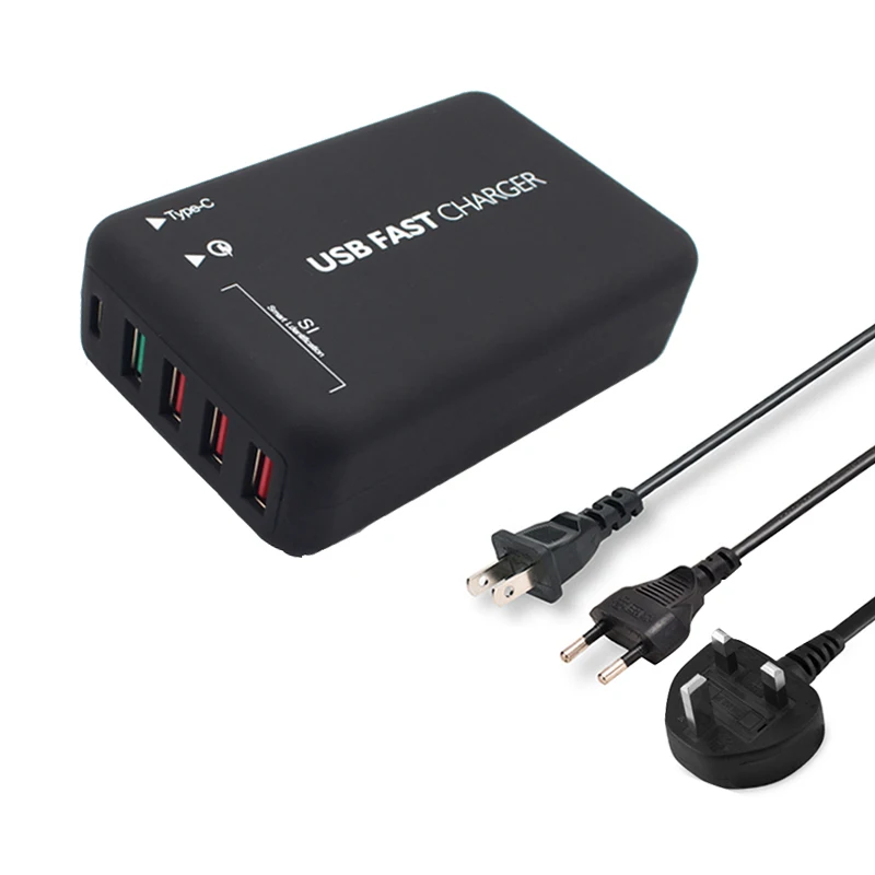 INGMAYA Quick Charge 3,0 USB зарядное устройство 5 портов 6A type C зарядная станция для iPhone iPad samsung huawei Xiaomi LG sony адаптер переменного тока