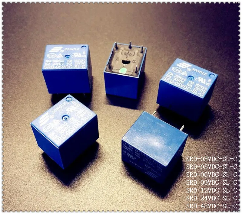 5 шт./лот реле мощности SONGLE Φ контактов 3V 5V 6V 9V PCB типа | Строительство и ремонт