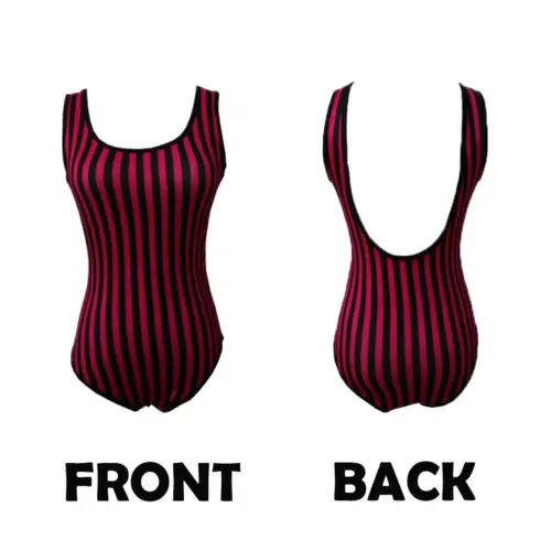 2018 Новый сексуальный женский розовый полосатый цельный бикини пуш ап