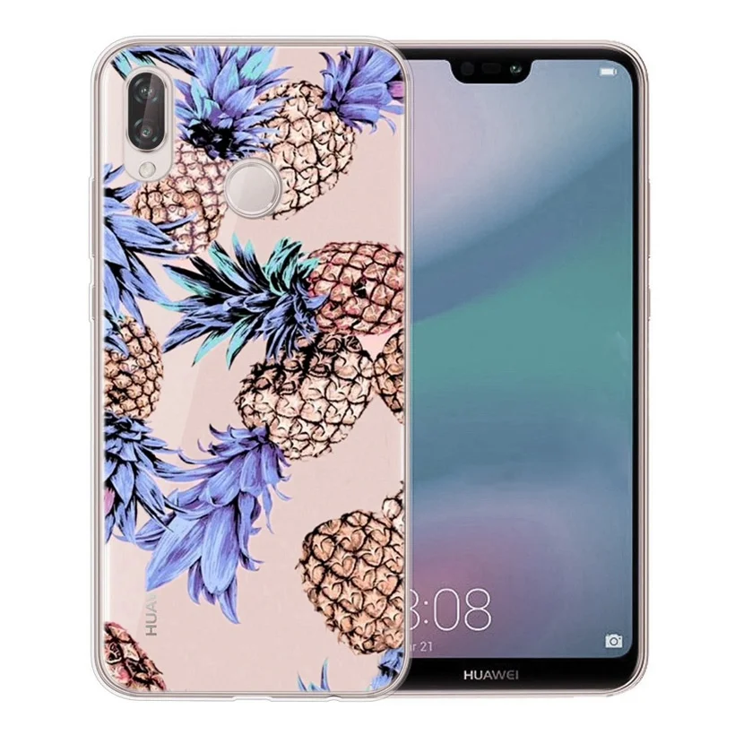 Case For Huawei Honor 7A 8A 8X 8C 9 10 Mate 20 P9 P10 lite/P8 Lite Y5 II Nova 3 Soft Paint TPU Pizza Pineapple Cover AC637 |