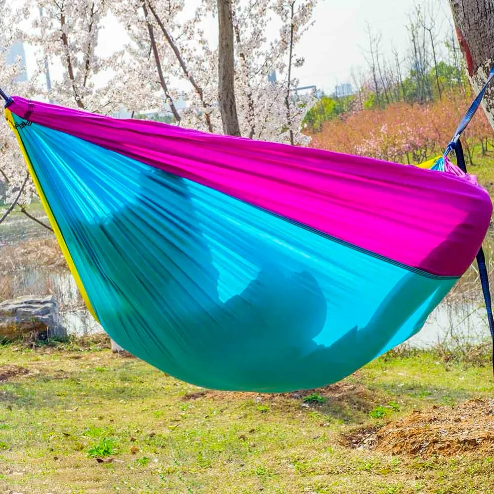 NEW ARRIVAL Outdoor Camping Hammock Portable Backpack Online Sale Indoor Furniture Colorful Hammocks Folding Beach Travel Campus | Мебель