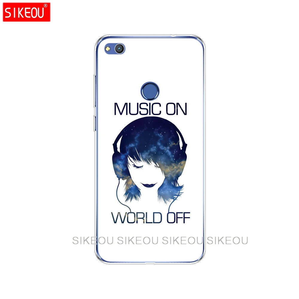 Силиконовый чехол для телефона Huawei P20 P7 P8 P9 P10 Lite Plus Pro 2017 P smart 2018 music on world off Print |