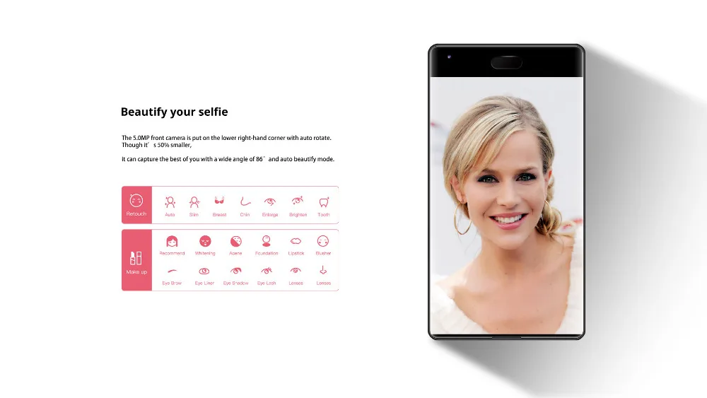 DOOGEE MIX 4G LTE безрамный смартфон 5,5 дюймов Android 7,0 6 ГБ 64 Гб Восьмиядерный 16 Мп+ 8 Мп двойная задняя камера мобильный телефон