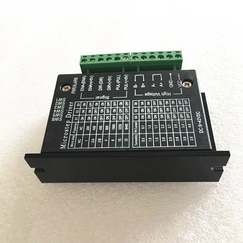 Быстрая 50 шт. TB6600 4A 9-42 в Драйвер шагового двигателя Nema tb6600 одноосный гибридный шаговый двигатель для ЧПУ