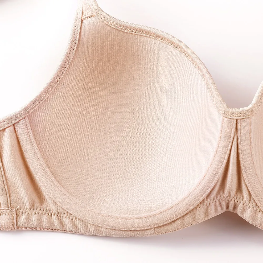 Для женщин пены Контурные Jacquard Full Cup Поддержка плюс Размеры бюстгальтер на косточках