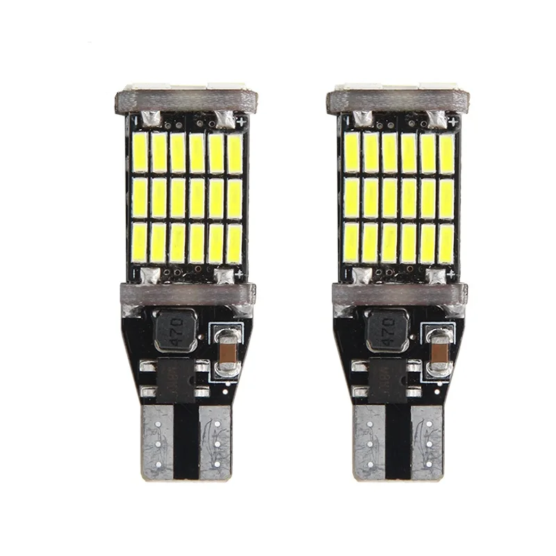 2 шт. Автомобильные светодиодные лампы T15 W16W 45 SMD 4014 DC12 в|lamp white|lamp lamplamp led |