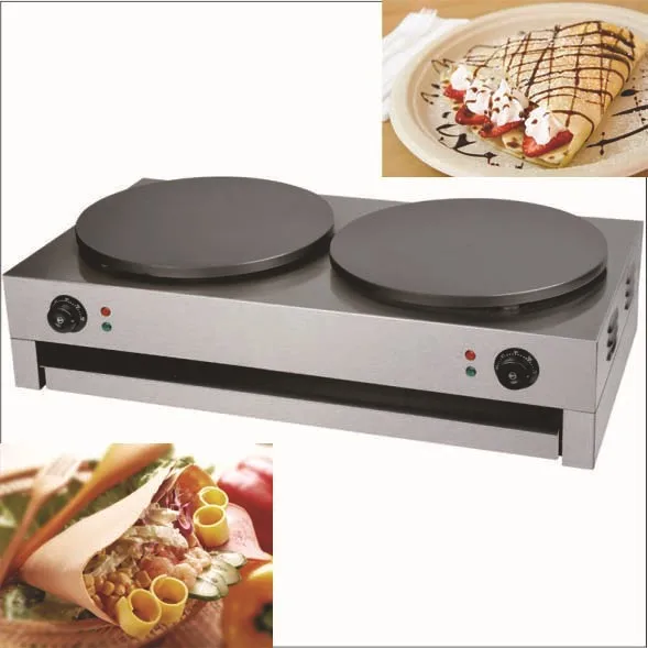 

Double Commercial Crepe Maker Machine /Electric Pancake Maker Machine/ pancakes and crepe machine