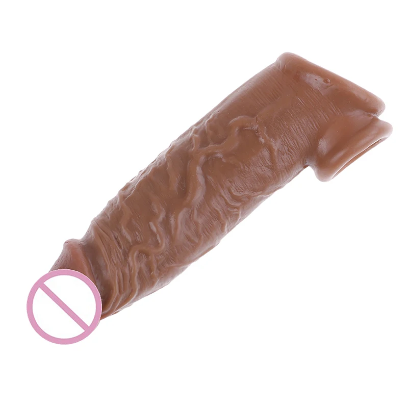Экзотические аксессуары реалистичные многоразовые насадки на пенис расширитель
