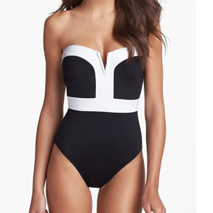 Новый сексуальный пуш ап бикини Монокини купальник купальный костюм Высокая