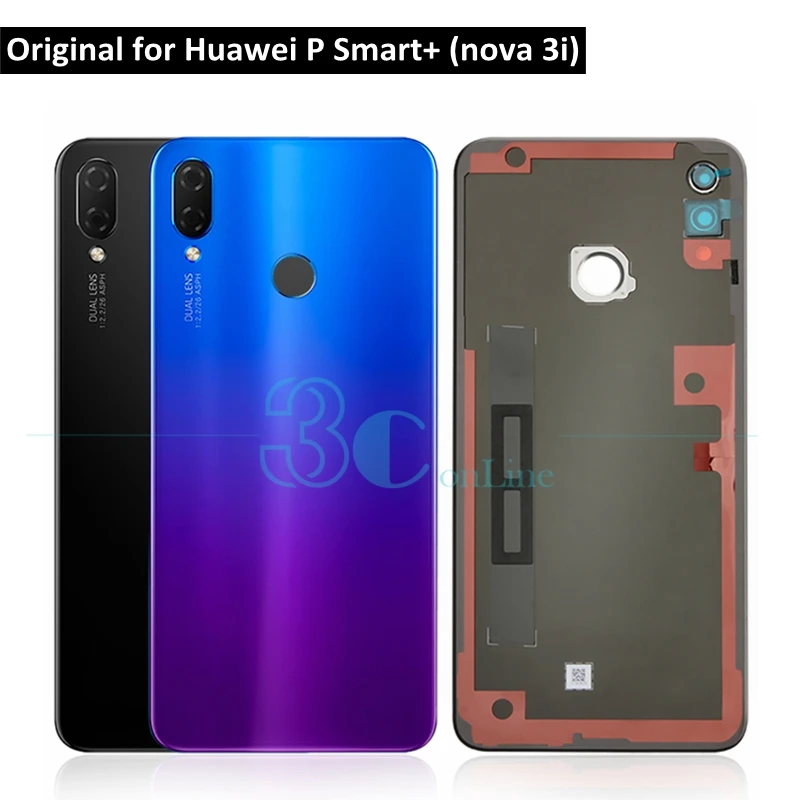 Оригинальный чехол для Huawei P Smart Plus задняя крышка аккумулятора стеклянный корпус