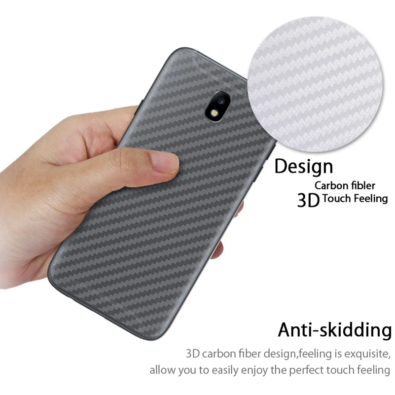 5 упаковок 3D наклейка из углеродного волокна задняя пленка для Samsung Galaxy J5 J3 J7 2017 J1