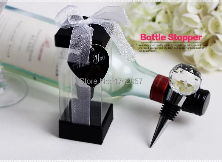 Подарок для гостей прозрачный хрустальный шар стопор бутылки вина самая низкая