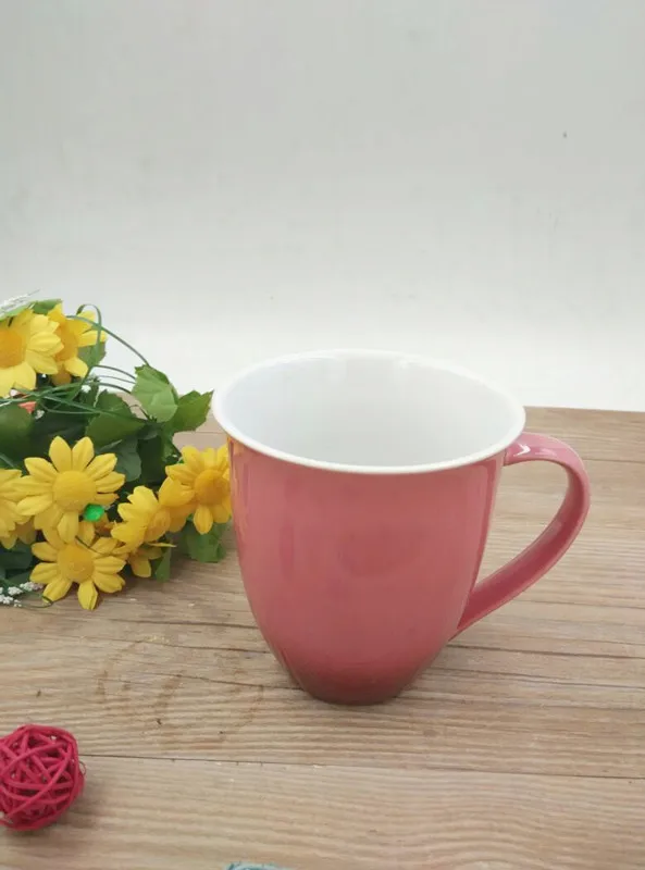 Gradient couple of foreign trade ceramic cup personalized mug tea blue pink 520ml | Дом и сад