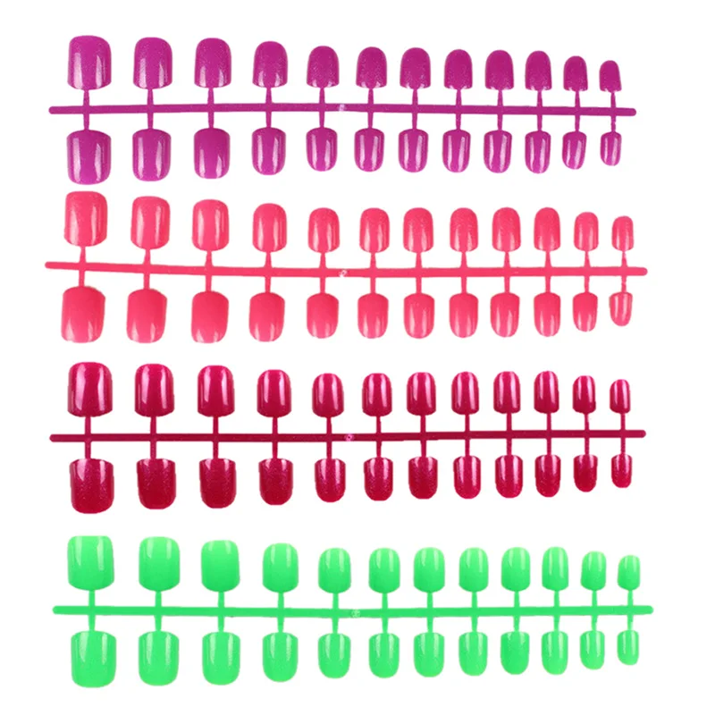 Накладные ногти из АБС-пластика 24 шт./компл. накладные Типсы для коротких и