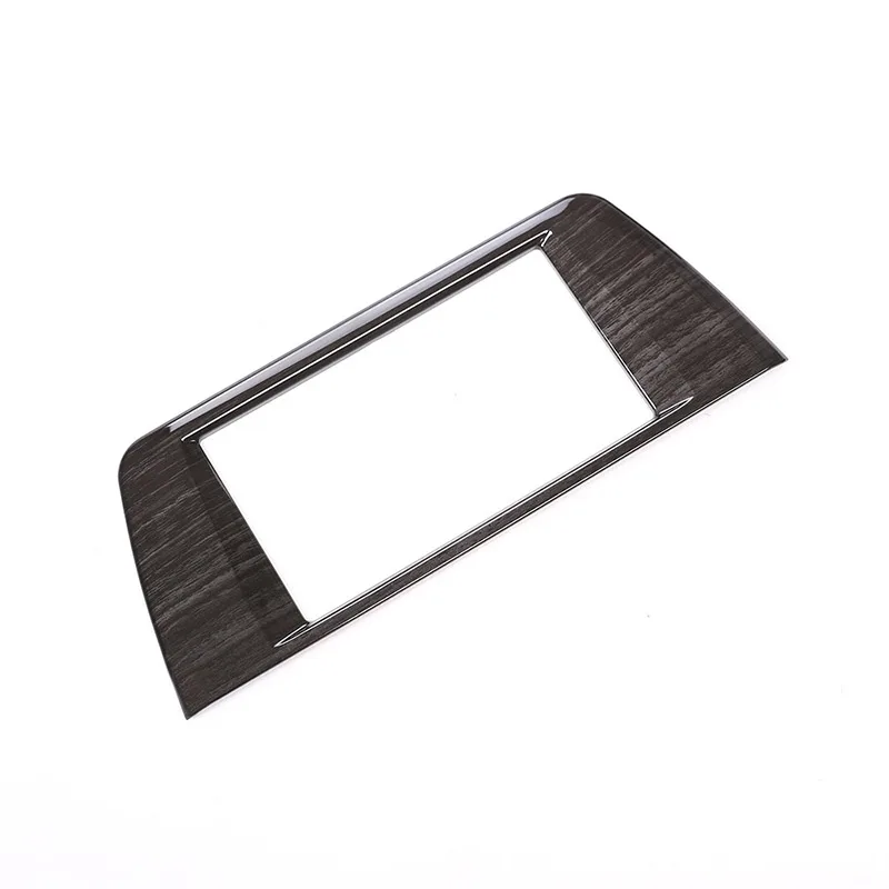 Черное дерево зерна Цвет ABS центр навигации Панель рамки накладка Стикеры для BMW X1