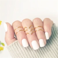 7pcs boho knuckle ring set handmade jewelry gold filled925 silver anillos mujer bohemian anelli bague femme jewelry for women