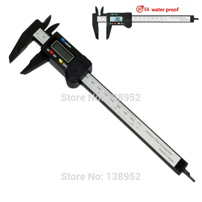 IP54 water proof цифровой штангенциркуль 0 150 мм 6 дюймов промышленные пластиковые