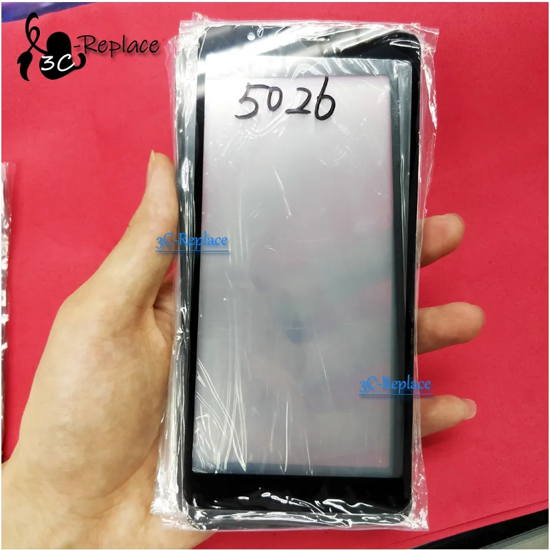 Черный 6 дюймов для Alcatel 3C OT 5026 OT5026 5026D 5026A 5026Y переднее внешнее стекло Ремонт объектива сенсорный экран внешнее стекло(без кабеля