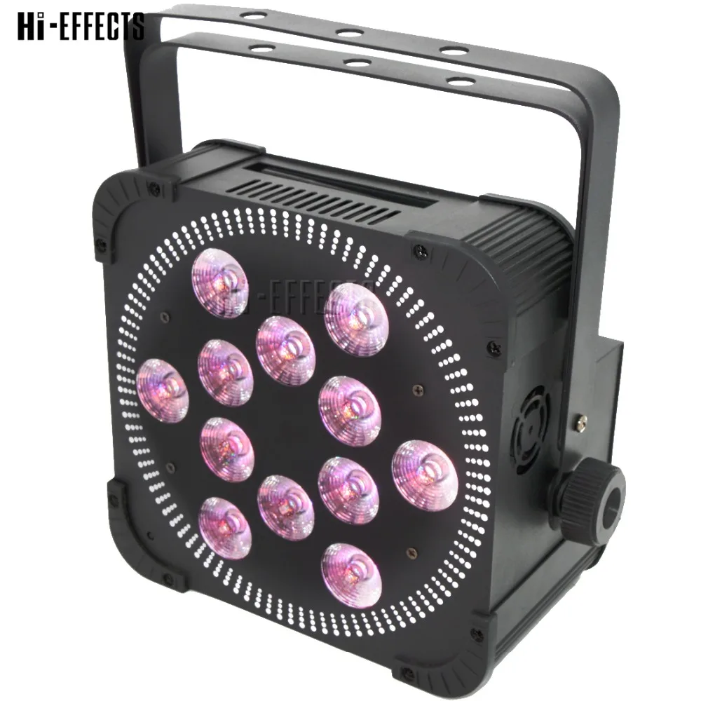 2 шт./лот сценическое освещение 12x18 Вт LED батарея Par свет блестящие Свадебные огни