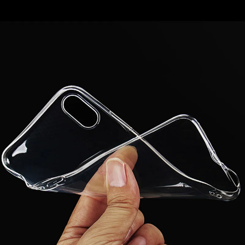 Ультратонкий Прозрачный мягкий чехол из ТПУ для iPhone X тонкий бампер телефона