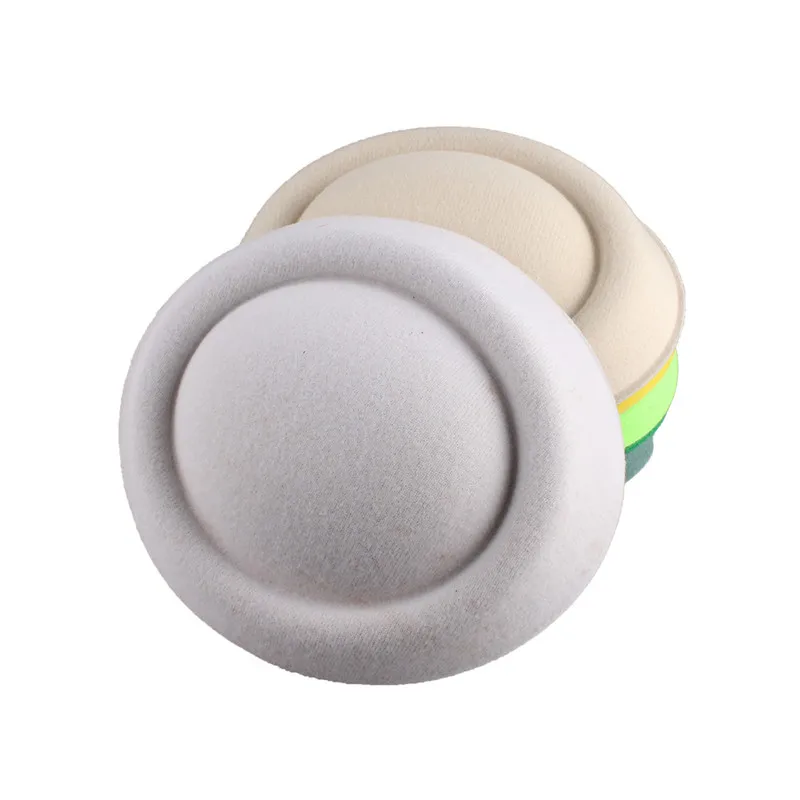 Бирюзовый синий 16 см чародей DIY millinery аксессуар для волос пиллбокс основа для шляпы с вуалью полиэстер мини топ шляпа событие MYQH020 - Цвет: Белый