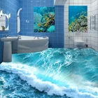 Фотообои на заказ, 3D стереоскопические, из обои для пола ванной комнаты ПВХ, водостойкие, самоклеящиеся