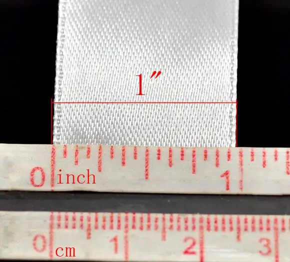 Белая 1 &quotШирокая Свадебная атласная лента для рукоделия продается в упаковке