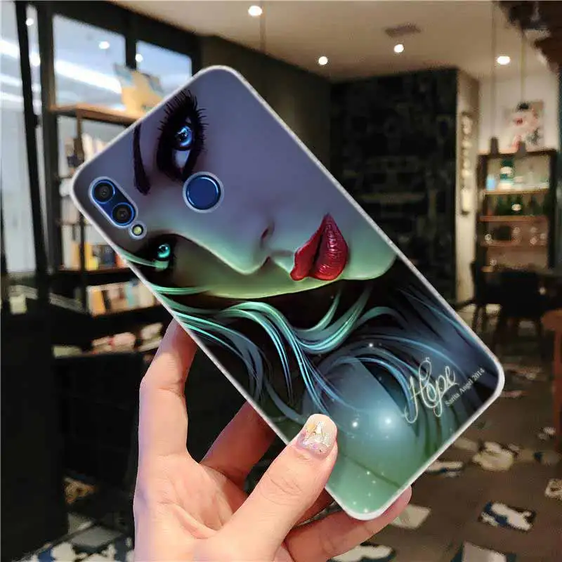 Мягкий силиконовый чехол для Huawei Honor 30 20 Pro 10 9 9X Lite 10i 9a 8a 7a 30s 3d фон красивой девушки