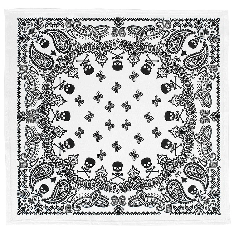 Квадратные шелковые банданы 58x58 см шарфы в стиле хип-хоп для мужчин и женщин