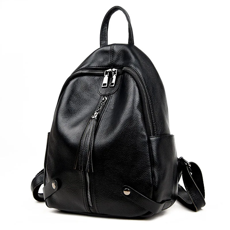 Женский рюкзак ZENCY из 100% натуральной коровьей кожи Дамский дорожный ранец в