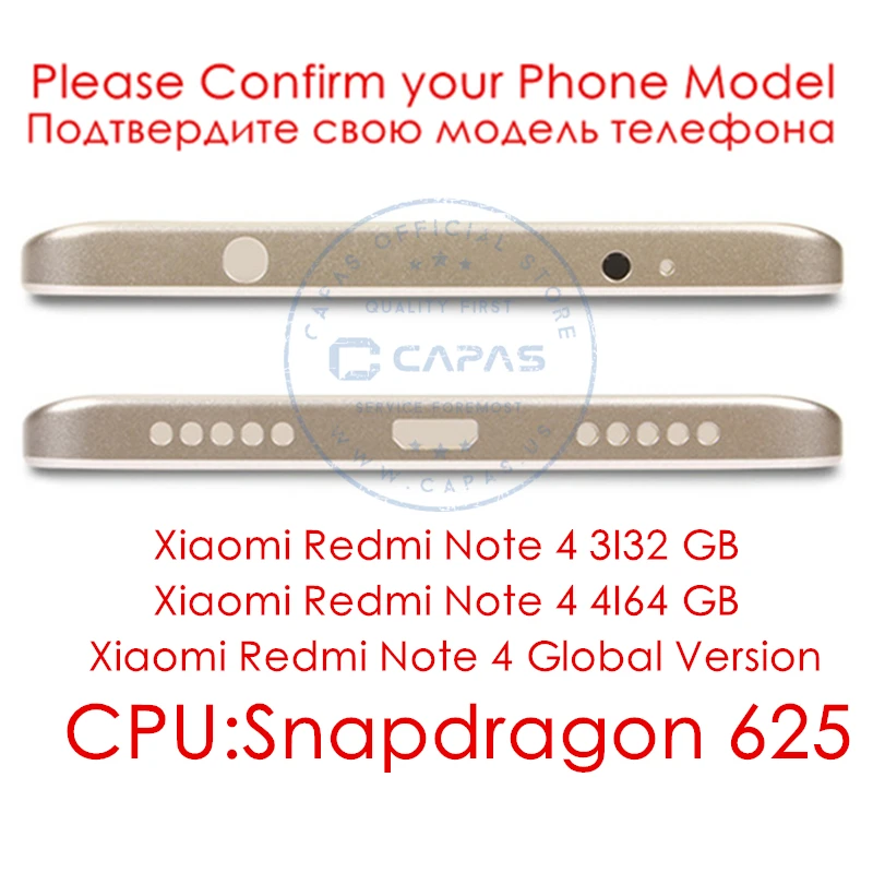Для Xiaomi Redmi Note 4 глобальная версия металлический аккумулятор задняя крышка корпус