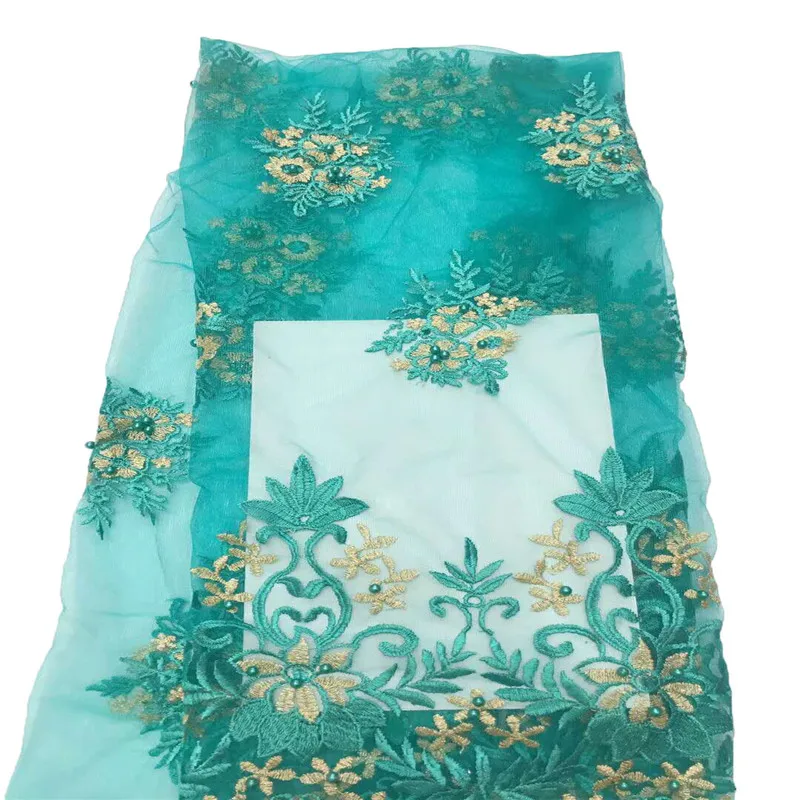 African Tulle Lace Fabric 2018 French High Quality With Stones Nigerian Embroidery H748-2 | Дом и сад