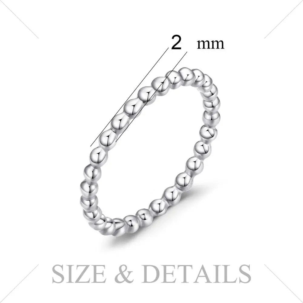 Jewelrypalace стерлингового серебра 925 Bubble сердце укладки кольцо подарок обручальные