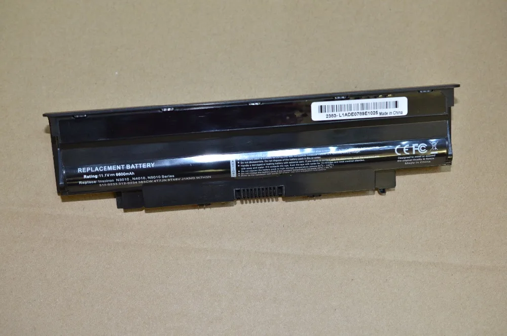 Аккумулятор 6600 мАч 11 1 В 9 ячеек для Dell Inspiron 13R 14R 15R 17R 04YRJH 06P6PN 07XFJJ 0YXVK2 312 0233 0234 N4010 N7110