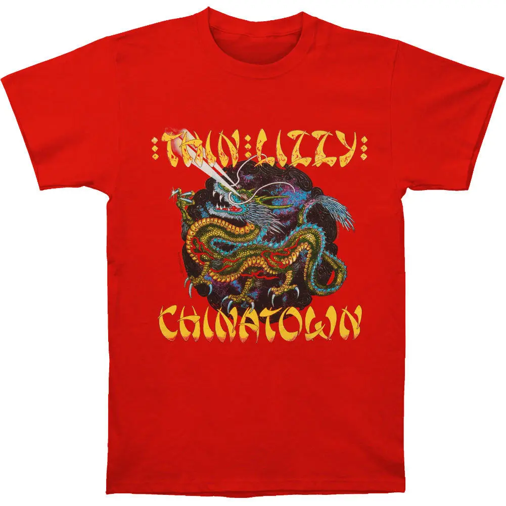 Thin Lizzy Мужская футболка Chinatown X-Big RedNew футболка весна лето