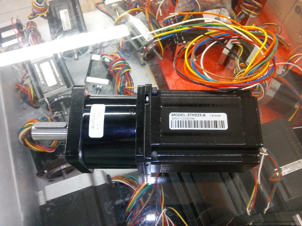 Новый планетарный редуктор скорости 1:10 установка шагового двигателя Leadshine NEMA 23 out