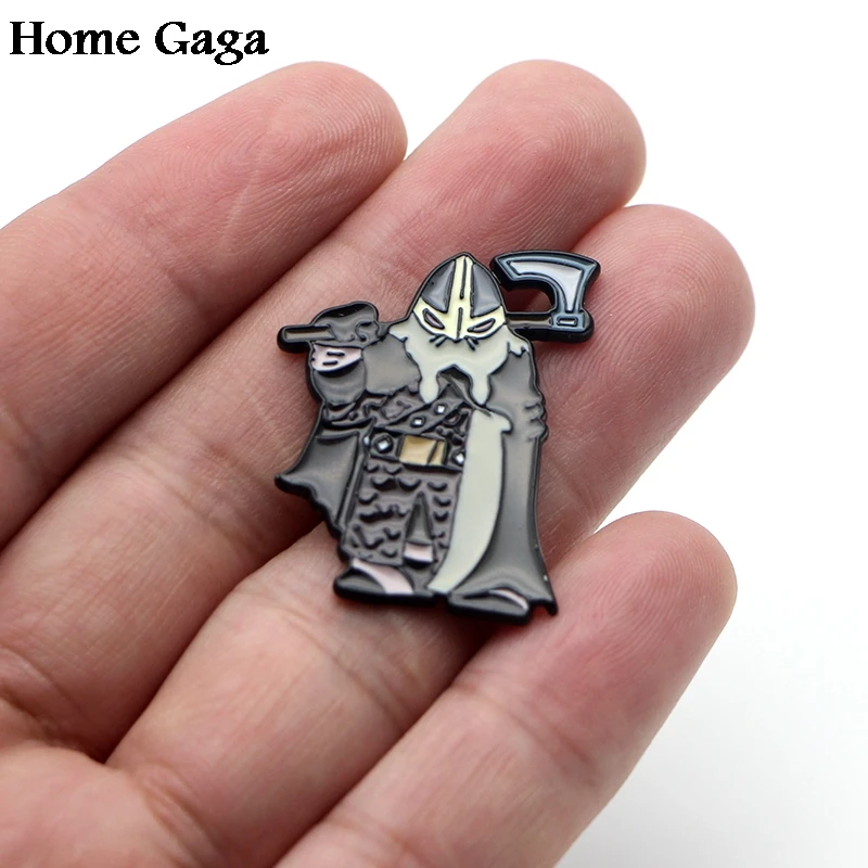 Homegaga в стиле норвежских викингов металлические цинковые эмалированные Булавки модные медали para рюкзак рубашка сумка броши значки для мужчин женщин D1730