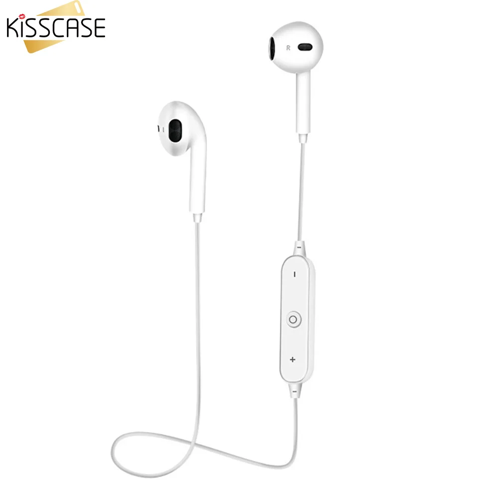 KISSCASE спортивные беспроводные Bluetooth наушники Музыкальная гарнитура для iphone X 7