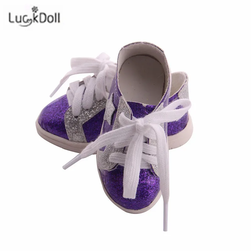 LUCKDOLL вафельная пятиугольная обувная игрушка ShoesFit 18 дюймов американская 43 см детская кукла одежда аксессуары, игрушки для девочек, поколение, день рождения Gif