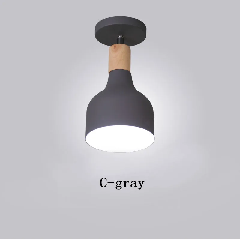 Cgray Светильник потолочный плафоны для люстры освещение для дома лофт декор минимализм люстра потолочная в гостинную светильник потолочный ретро лампа круглая спот плафоны для люстры - Цвет корпуса: Cgray