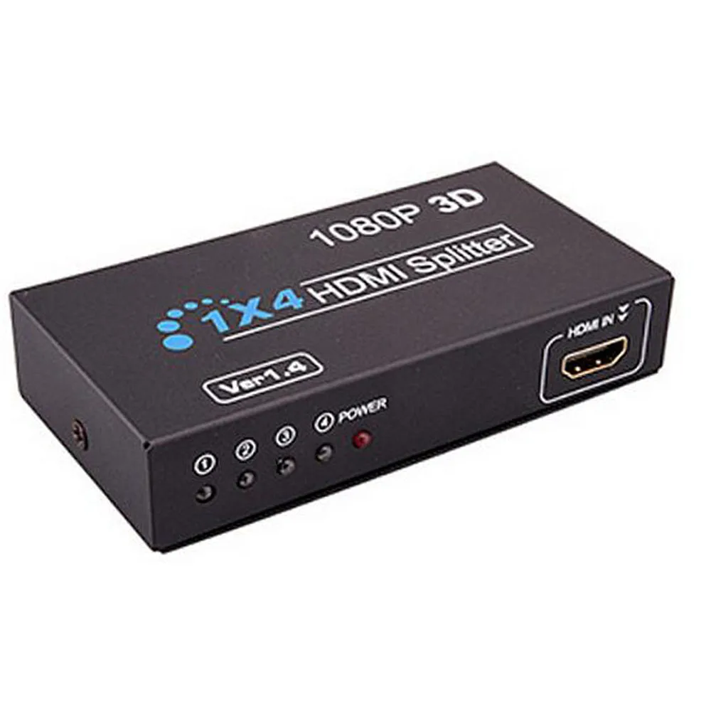 CHIPAL HD 1080P 1X4 для HDMI переключатель 1 в 4 выхода HDCP разделитель 3D порта концентратор
