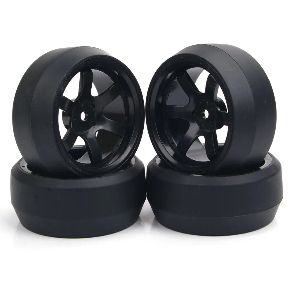 4pcs/set 12mm Hex 0 degree RC Drift Tires Wheels and Rims Fit HPI 1:10 Car Parts | Игрушки и хобби
