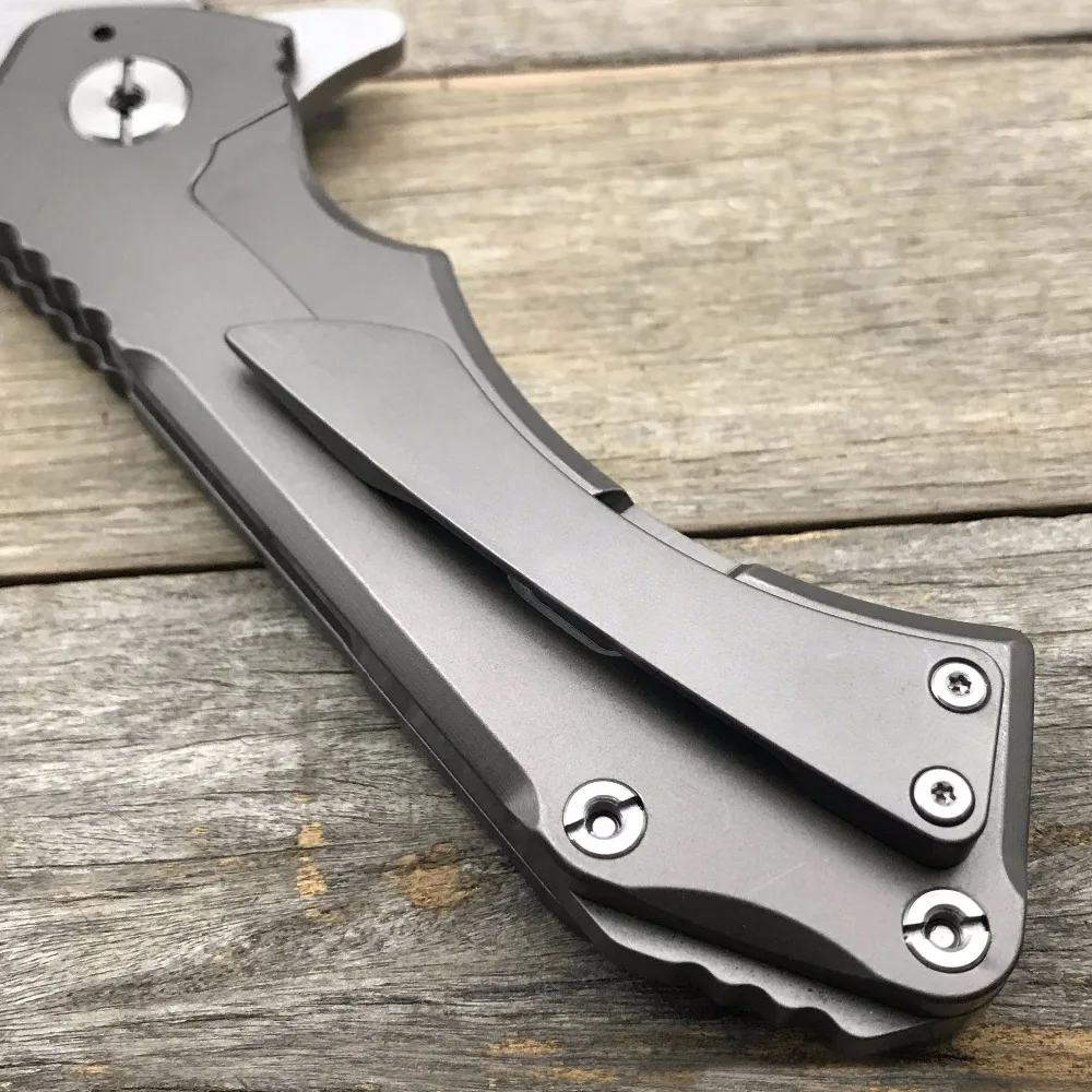 Складной нож LDT для мясника титановая ручка D2 лезвие охотничий кемпинга походов