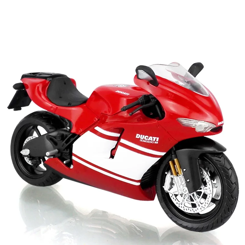 Red White Automax 1:12 Ducati Desmosedici RR 2009 красный-белый литой под давлением гоночный мотоцикл - Цвет: Red White