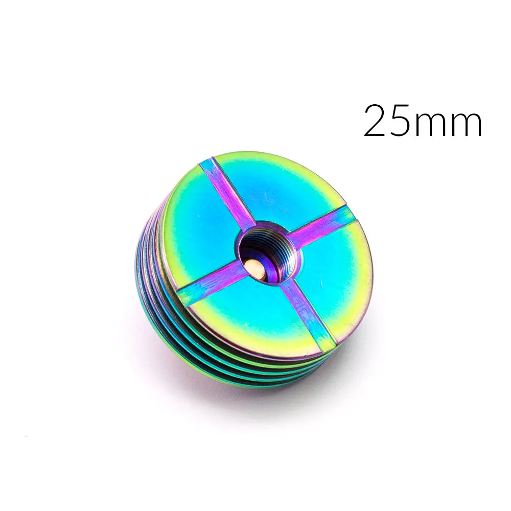 25mm Rainbow 510 адаптер с капельным наконечником теплоотвод металлический 22 мм 24 мм 25 мм для 510 нить RDA RTA RDTA атомайзер электронные сигареты Vape аксессуары - Цвет: 25mm Rainbow