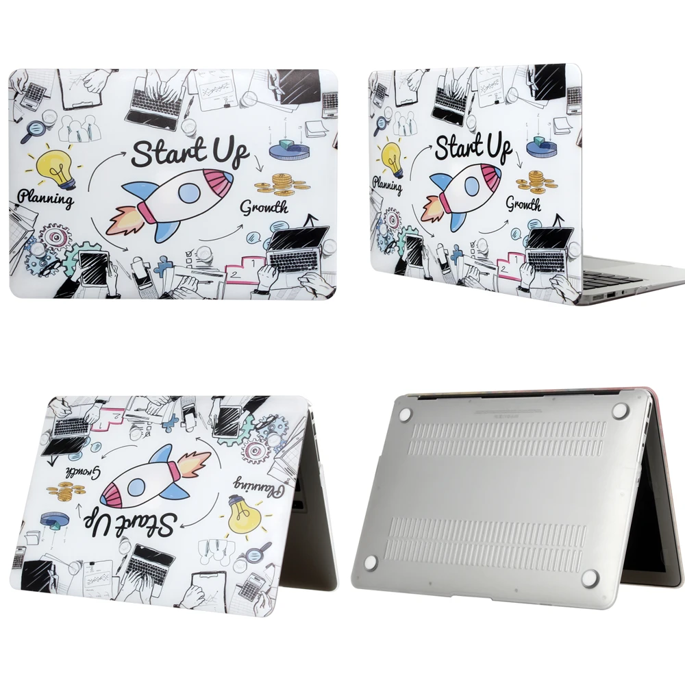 Цветной чехол для ноутбука Apple macbook Air Pro retina 11 12 13 15 для Mac 13,3 Новинка Pro 16 дюймов с сенсорной панелью+ чехол для клавиатуры