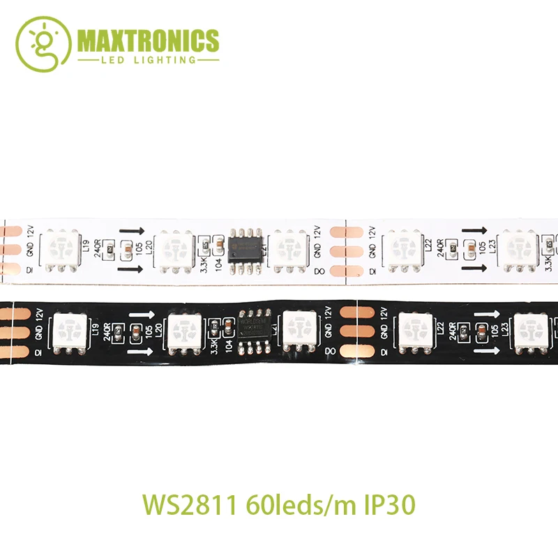 Пиксельная светодиодная ленсветильник WS2811 12 В постоянного тока 5 м полноцветная