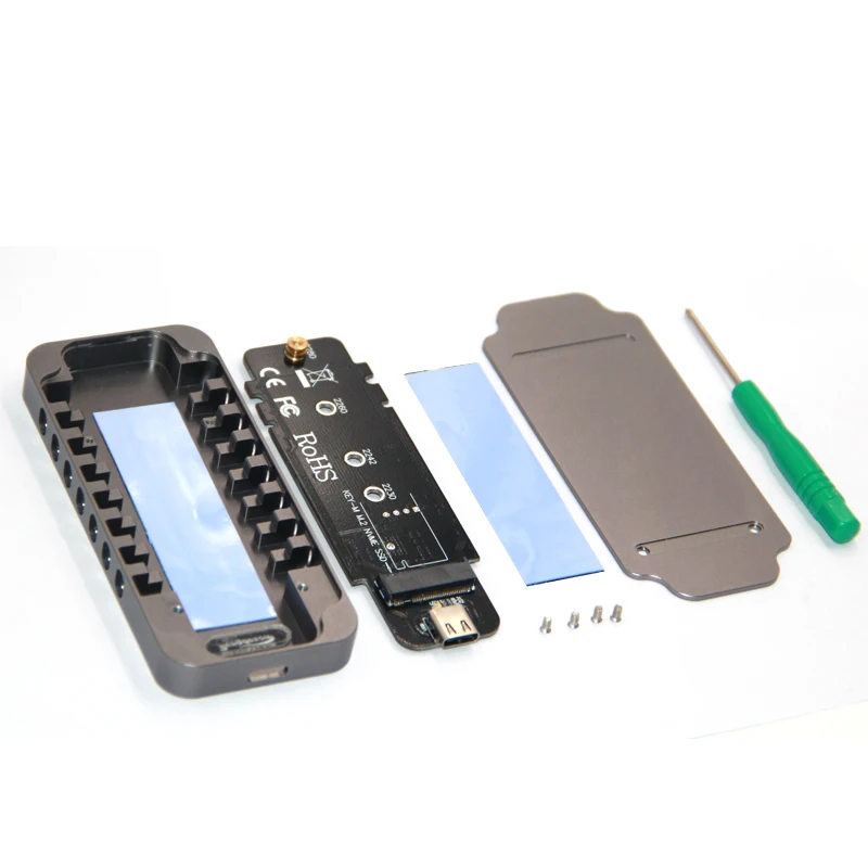M key NVME PCI Express M.2 корпус SSD HDD USB3.1 type c к e 3 0 4x NGFF 2280 внешняя Мобильная коробка для Intel