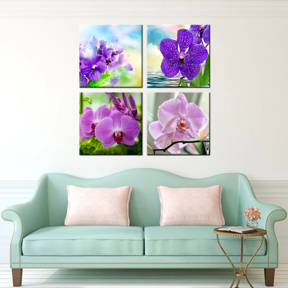 HD домашний декор живопись Орхидея серия фаленопсис пейзаж печать на холсте жикле